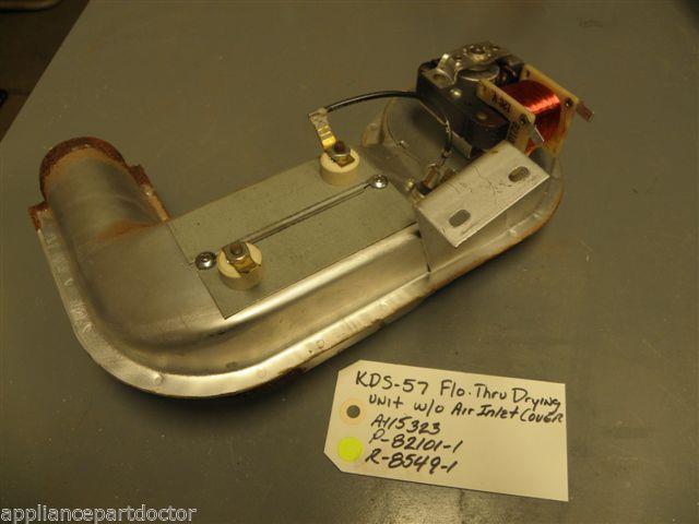 KITCHENAID WHIRLPOOL KDS-57 Flo Thru Drying Unit w/o inlet cvr A-115323 P-82101 KITCHENAID WHIRLPOOL KDS-57 Flo Thru Drying Unit w/o inlet cvr A-115323 P-82101